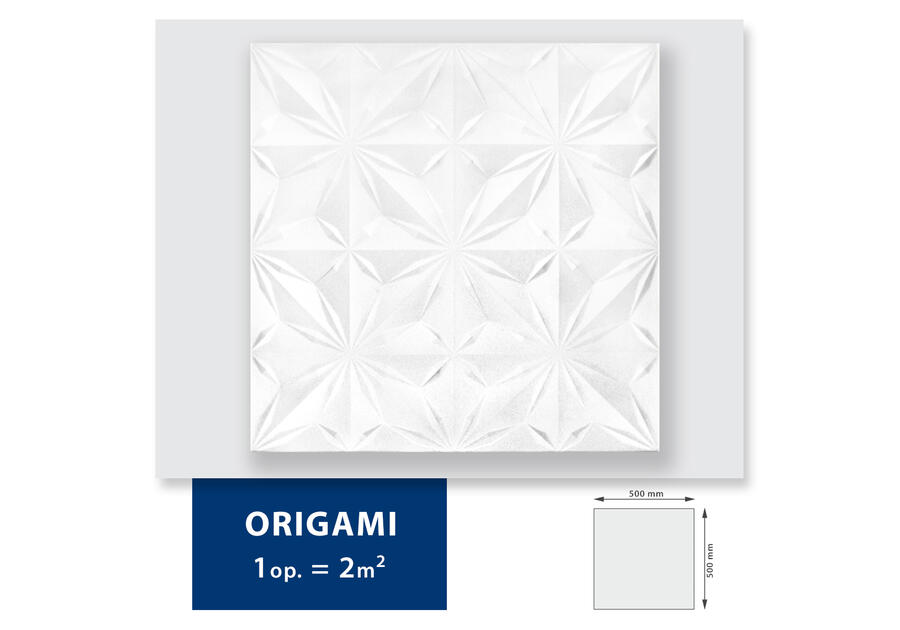 Zdjęcie: Kaseton Exclusiv Origami natur (2 m2) biały DMS